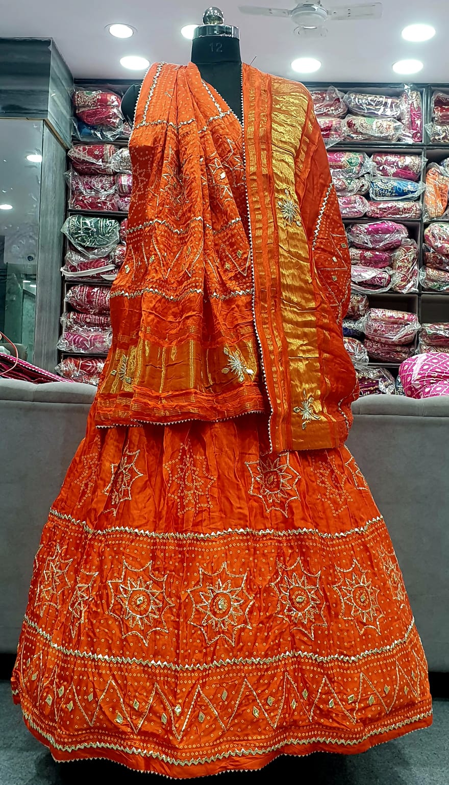 New Festive Glam Gaji Silk Lehenga with Designer Gotapatti Touch by pcd