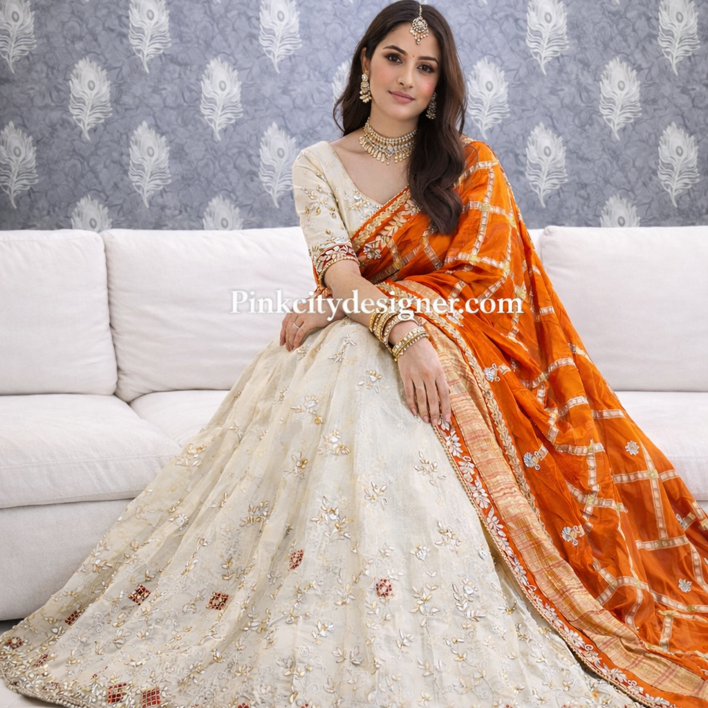 Ivory Heirloom Lehenga with Royal Dupatta