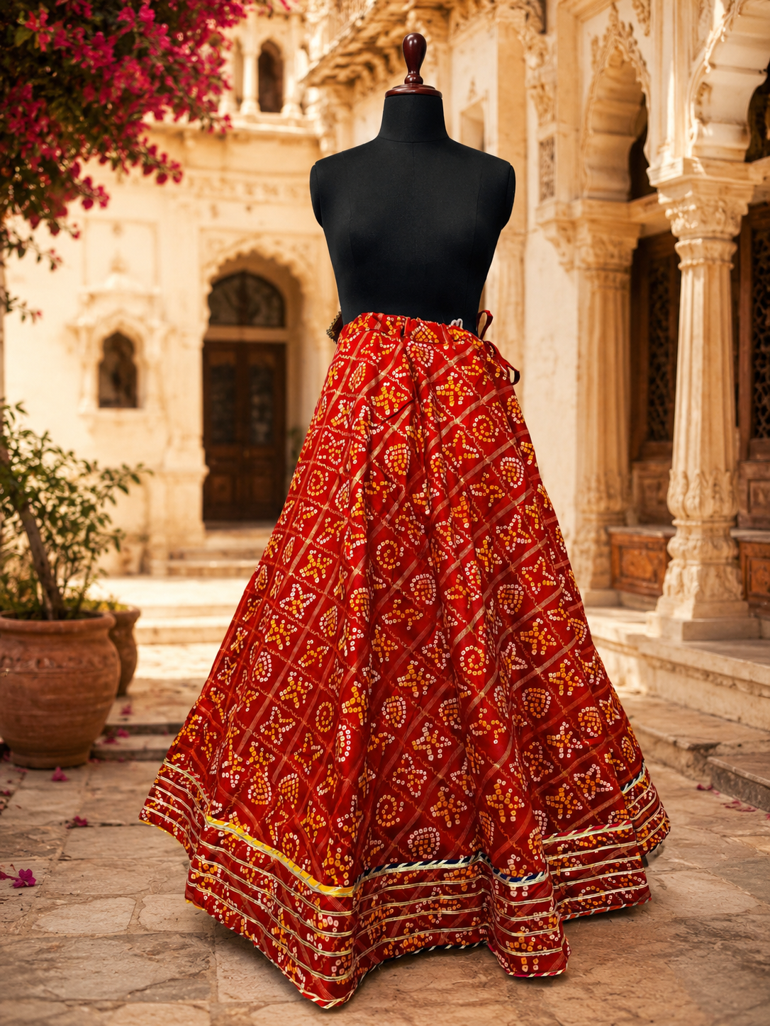 NEW DESIGNER JAIPURI SKIRT BY PCD