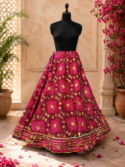 NEW DESIGNER JAIPURI SKIRT BY PCD