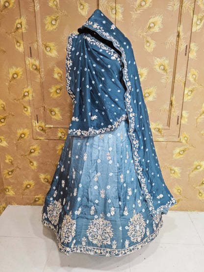 Jaipuri Bandhej Lehenga