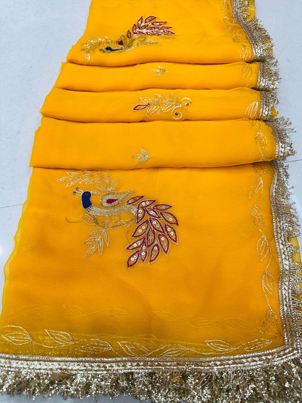 Beautiful Mor butta saree