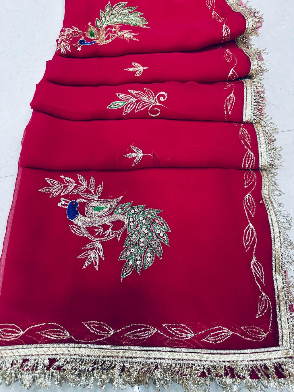 Beautiful Mor butta saree