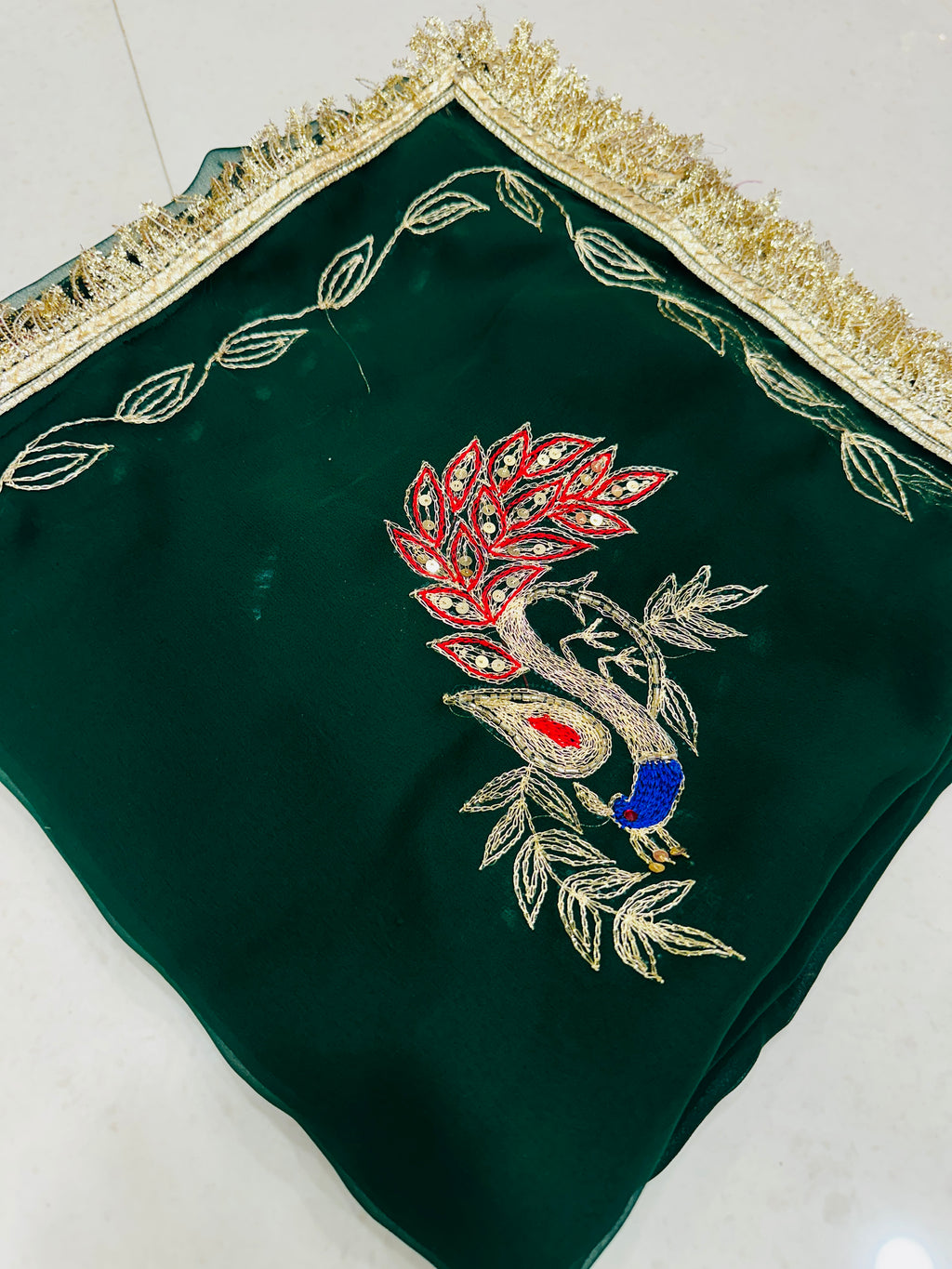 Beautiful Mor butta saree