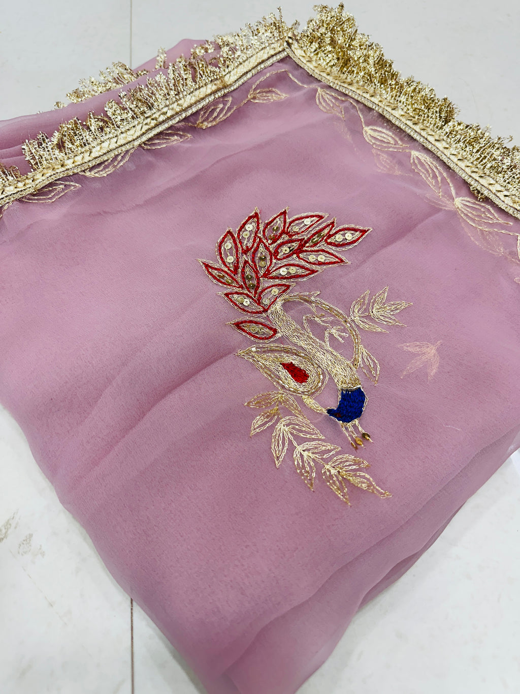 Beautiful Mor butta saree