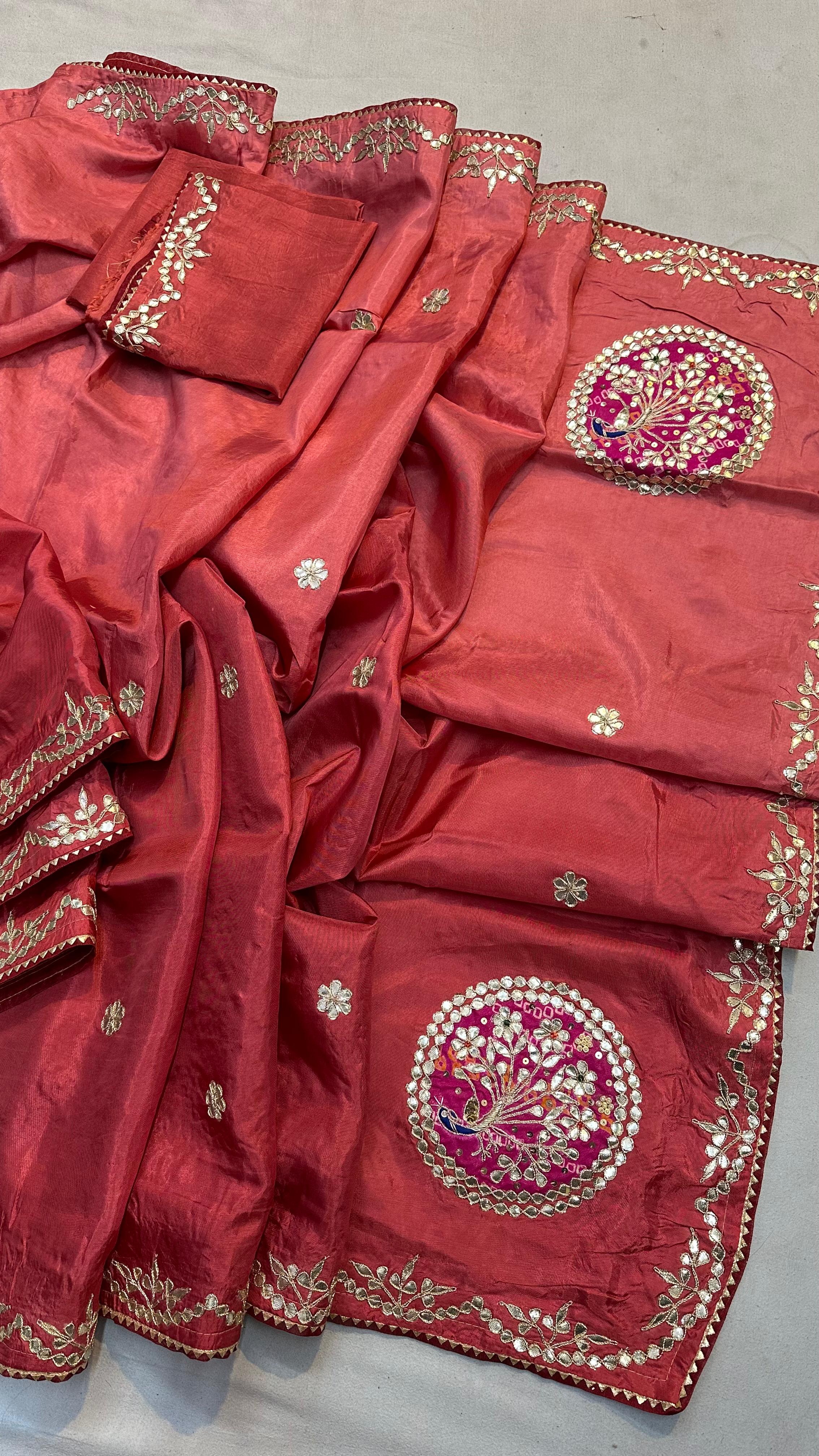 Royal Peacock Motif Silk Saree