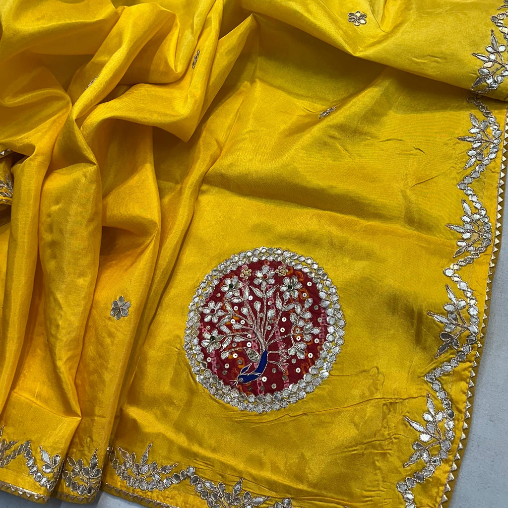 Royal Peacock Motif Silk Saree