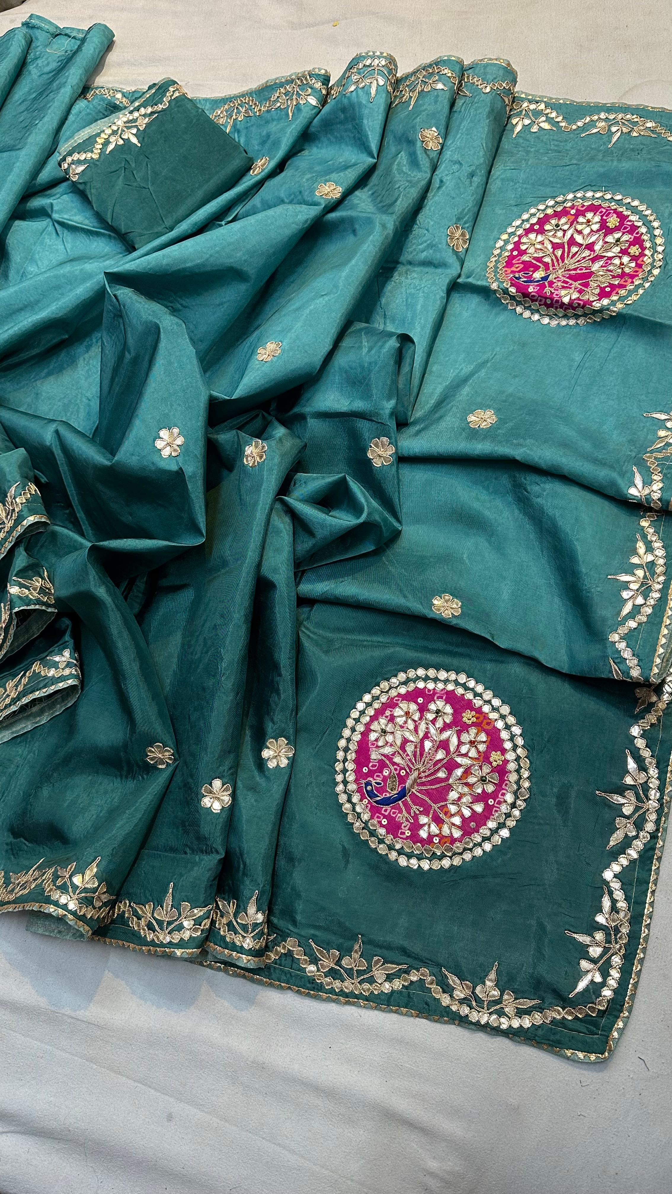 Royal Peacock Motif Silk Saree