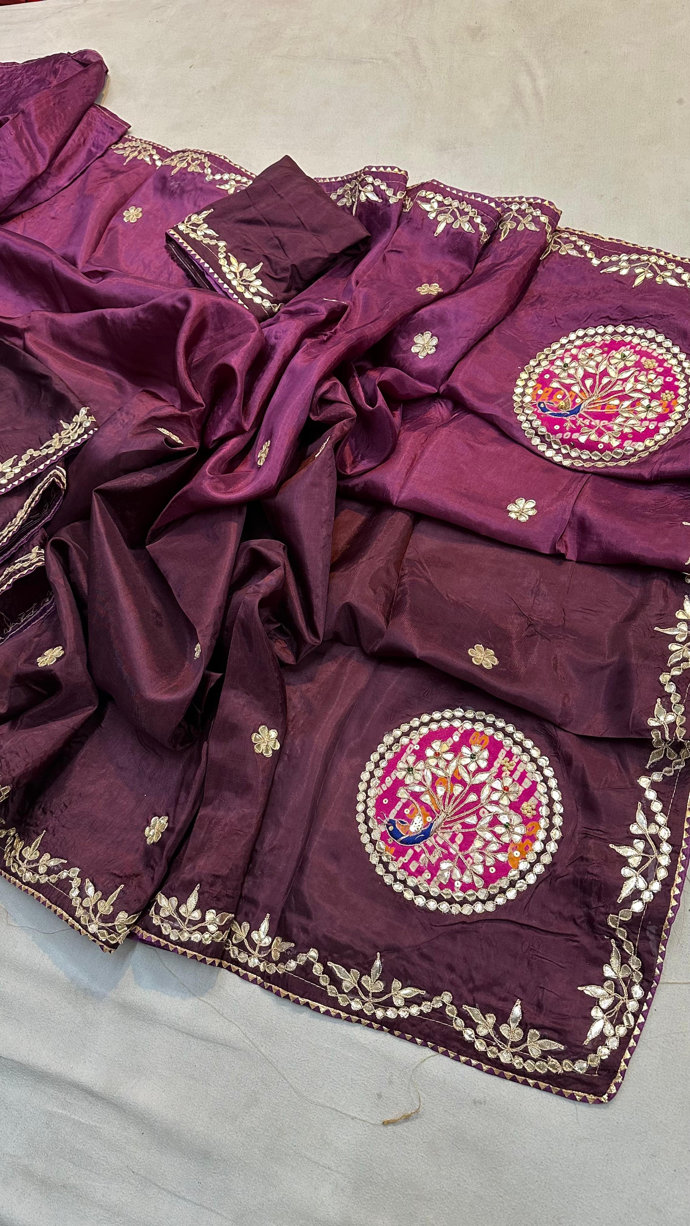 Royal Peacock Motif Silk Saree