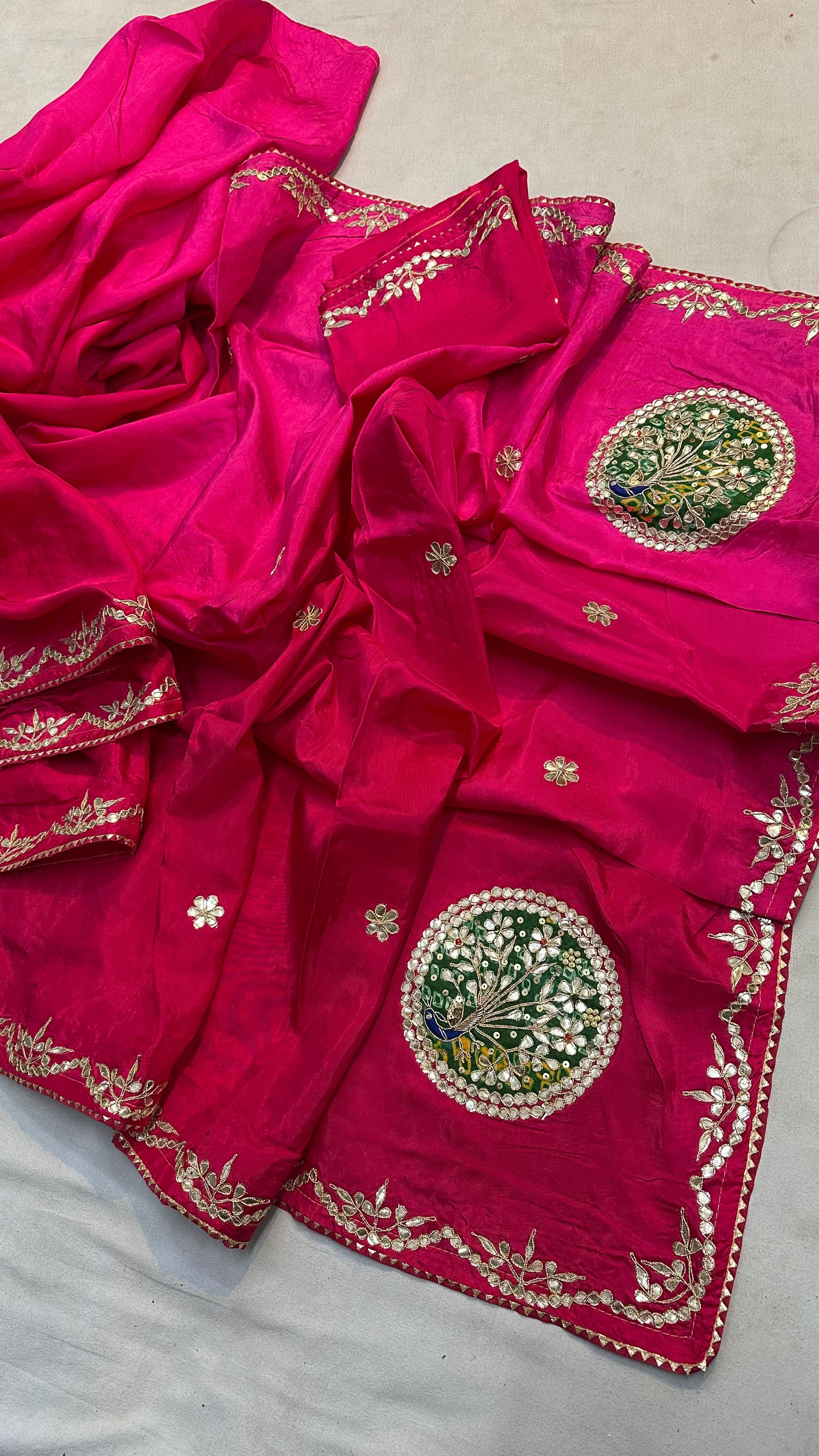 Royal Peacock Motif Silk Saree