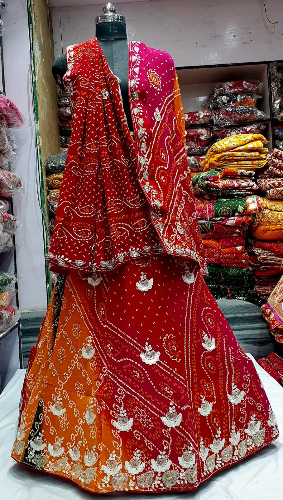 Traditional Bandhej Lehenga