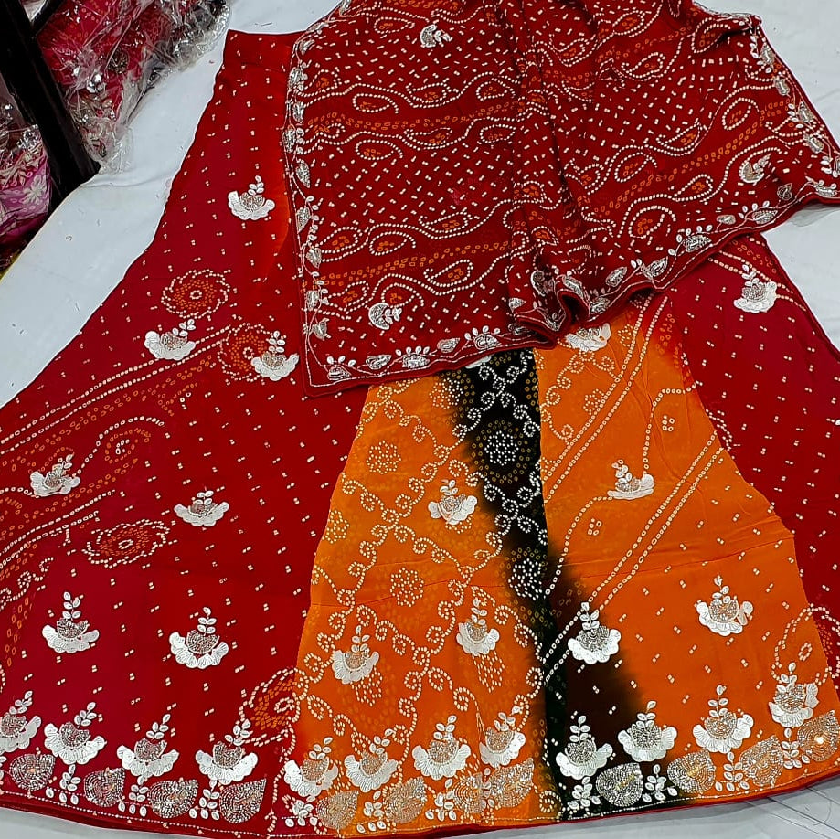 Traditional Bandhej Lehenga