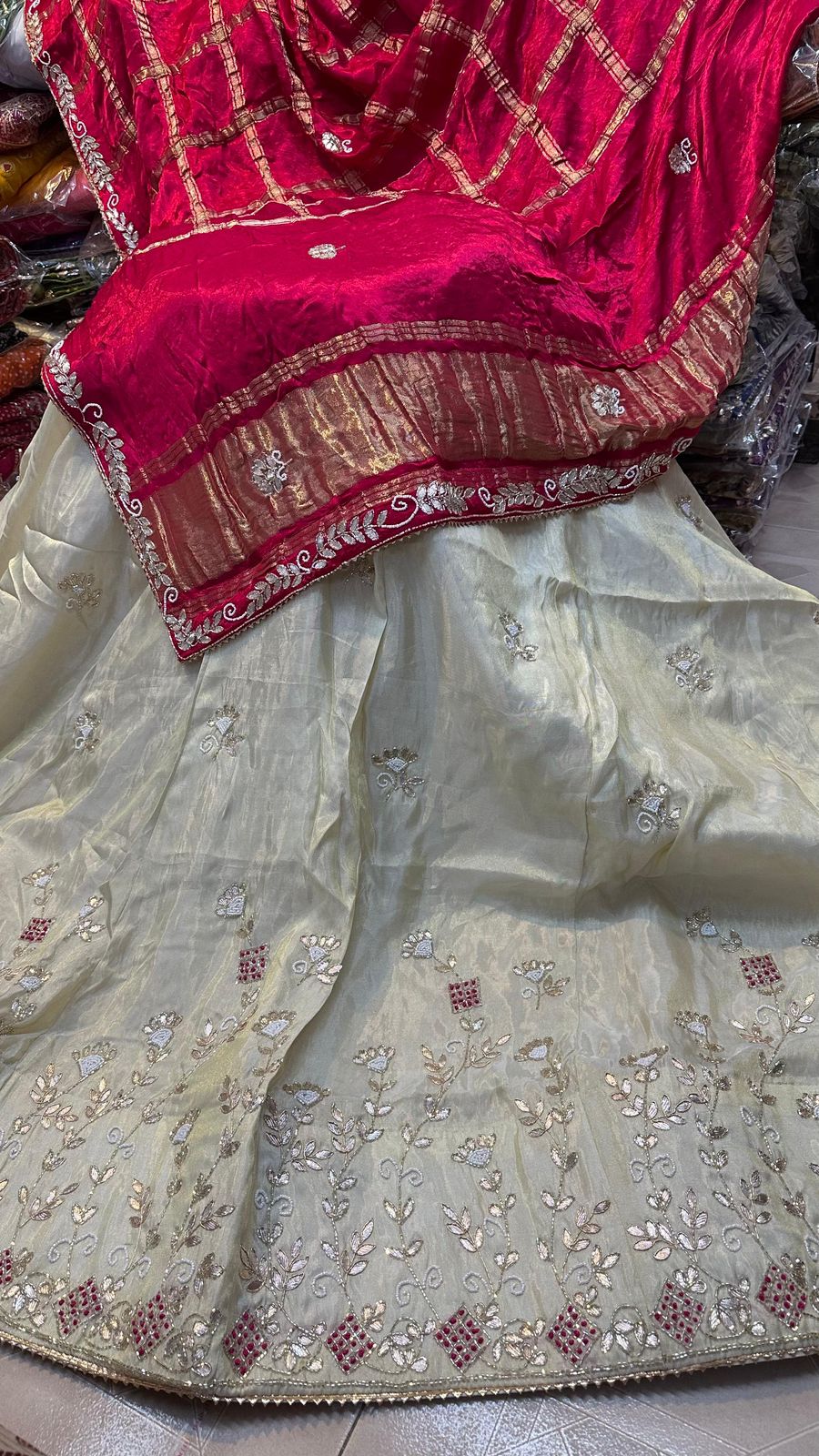 Ivory Heirloom Lehenga with Royal Dupatta