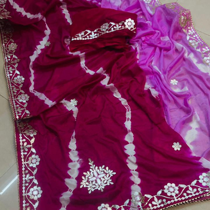 Gulbahar Tie-Dye Designer Saree