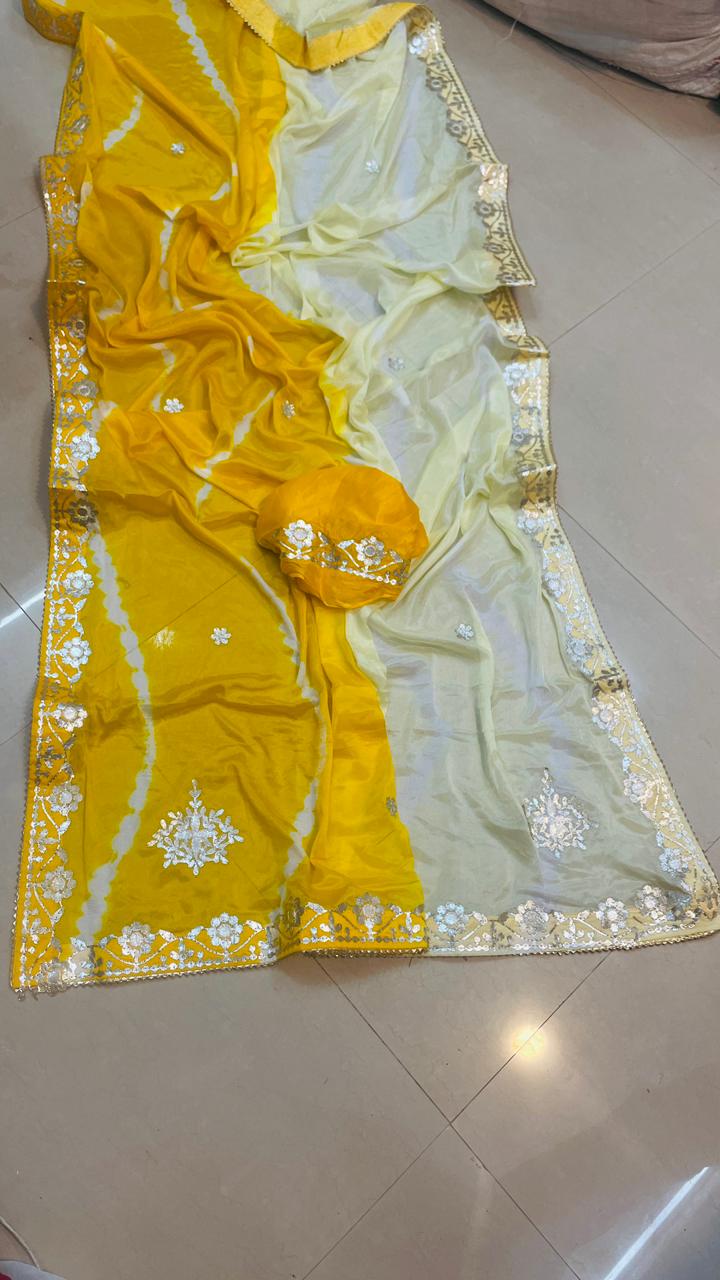 Gulbahar Tie-Dye Designer Saree