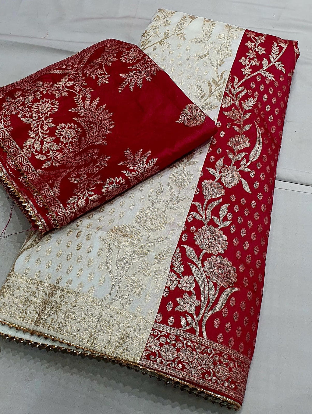 The Royal Heritage Collection: Hand-Woven Silk Lehenga