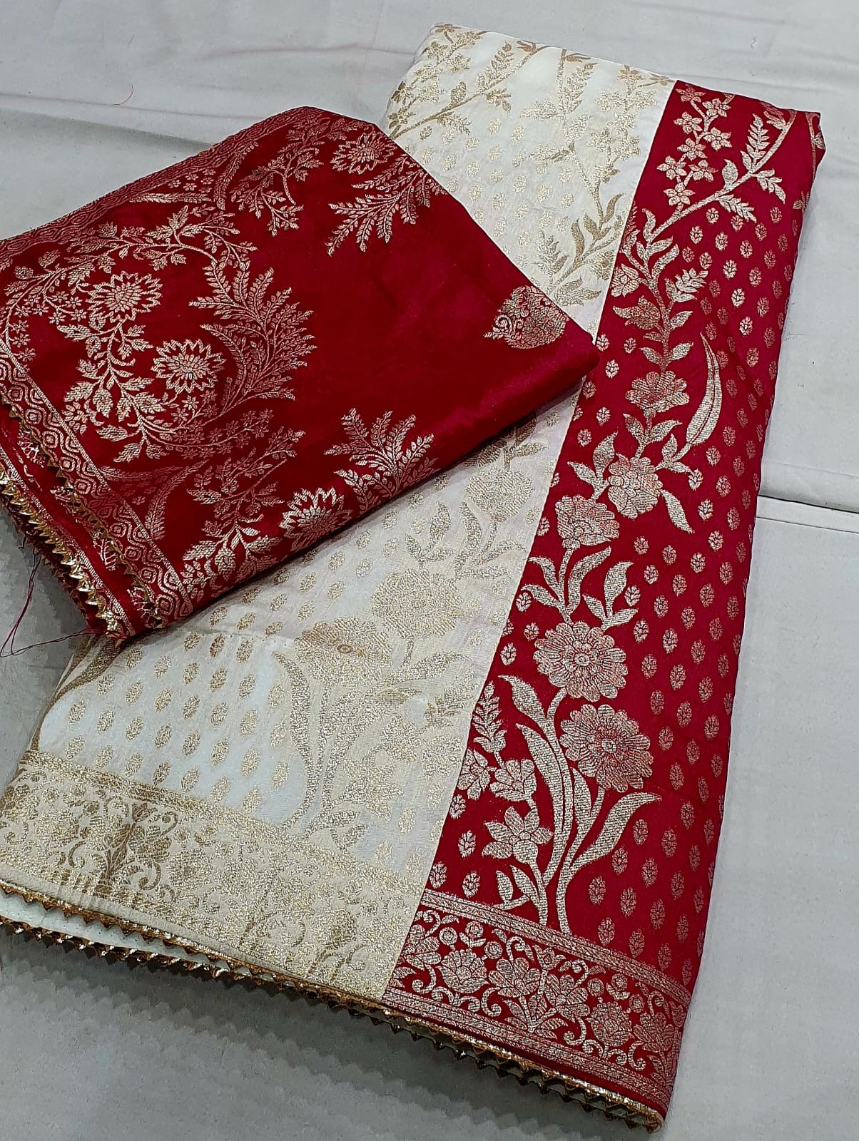 The Royal Heritage Collection: Hand-Woven Silk Lehenga