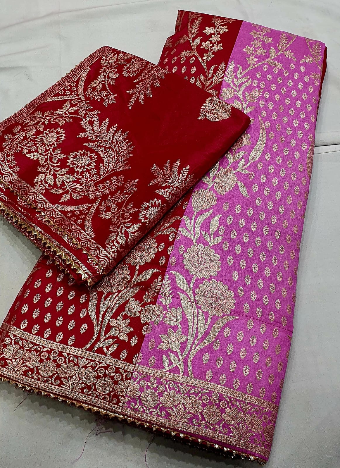 The Royal Heritage Collection: Hand-Woven Silk Lehenga