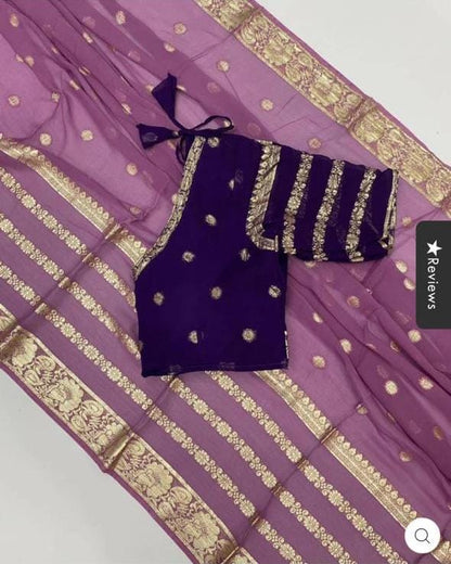 Special Pure Georgette Jaipuri Tie Dye Zari Weaving Saree