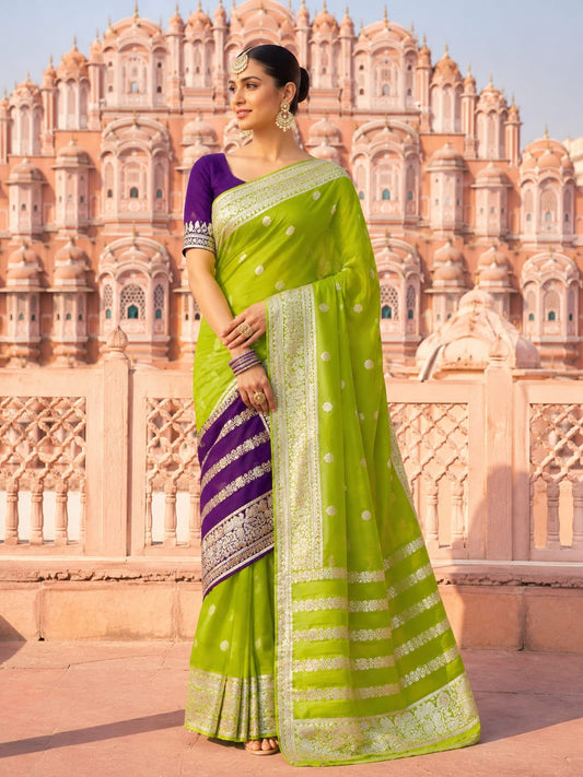 Special Pure Georgette Jaipuri Tie Dye Zari Weaving Saree
