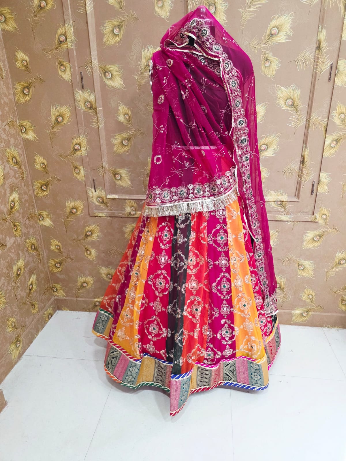 Royal Georgette Rajwadi Lehenga BY PCD