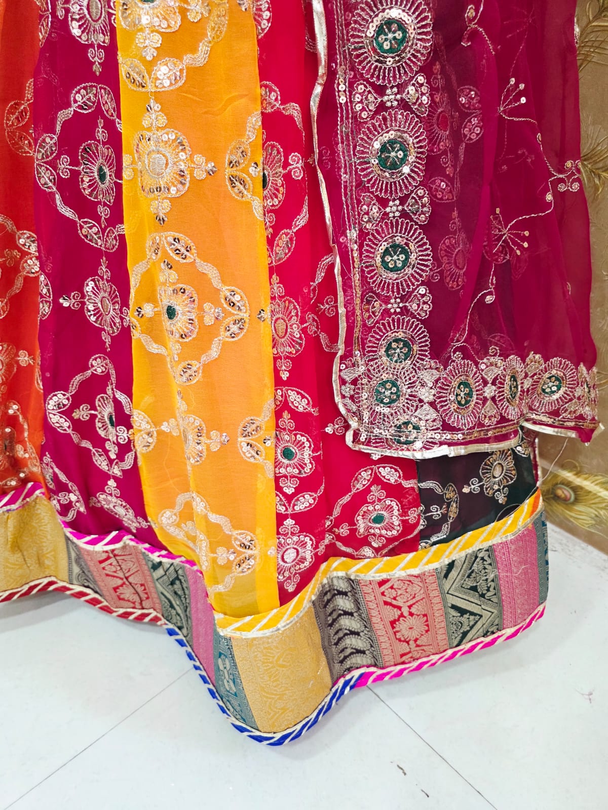 Royal Georgette Rajwadi Lehenga BY PCD