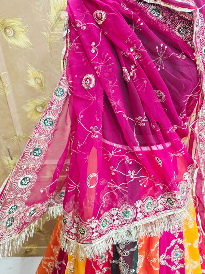 Royal Georgette Rajwadi Lehenga BY PCD