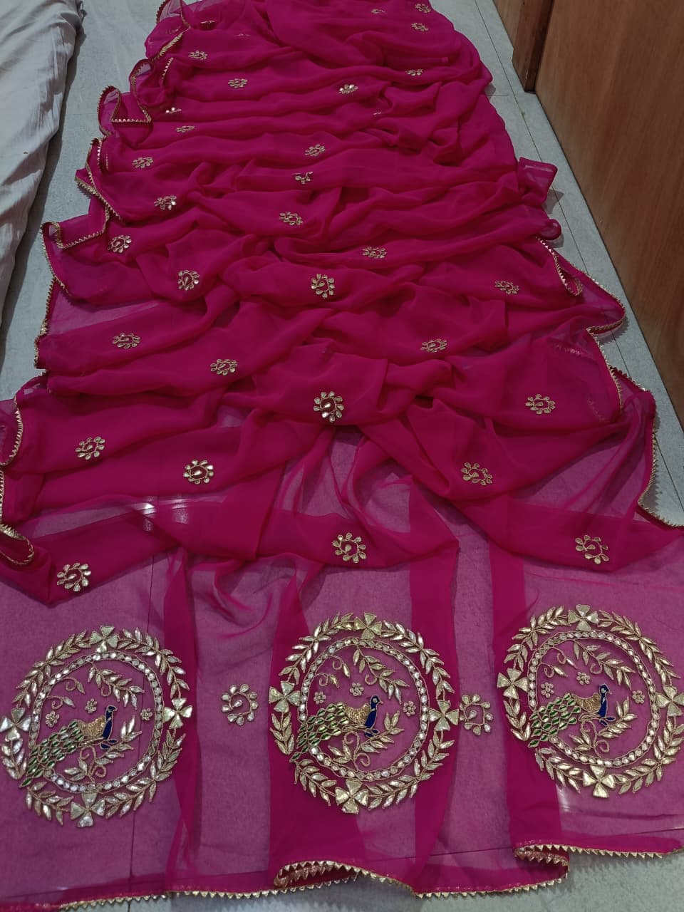 Summer Special Rajasthani Royal Georgette Bandhani Sarees by pcd