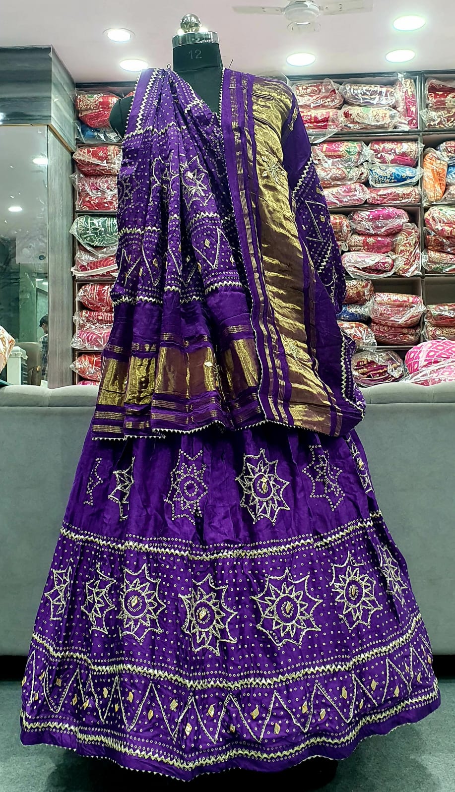 New Festive Glam Gaji Silk Lehenga with Designer Gotapatti Touch by pcd
