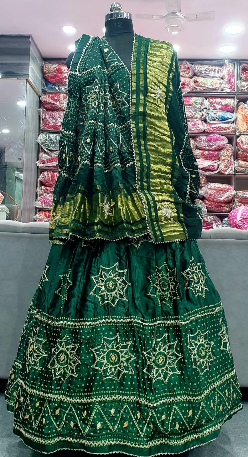 New Festive Glam Gaji Silk Lehenga with Designer Gotapatti Touch by pcd