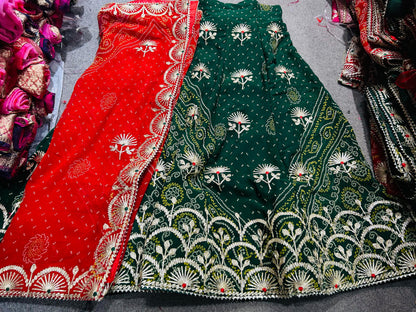 Royal Festive Wear Georgette Bandhani Lehenga by pcd