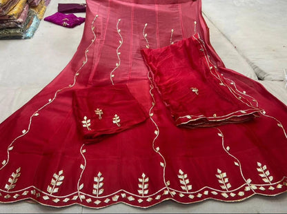 New Chinon Double Shade Gota patti work Lehenga by pcd