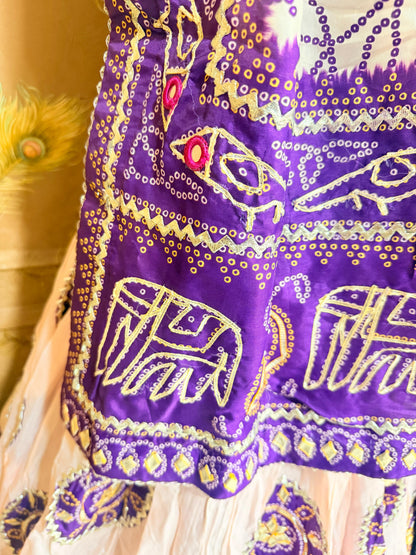 New Royal Traditional Bandhani Lehenga in Premium Gaji Silk Fabric
