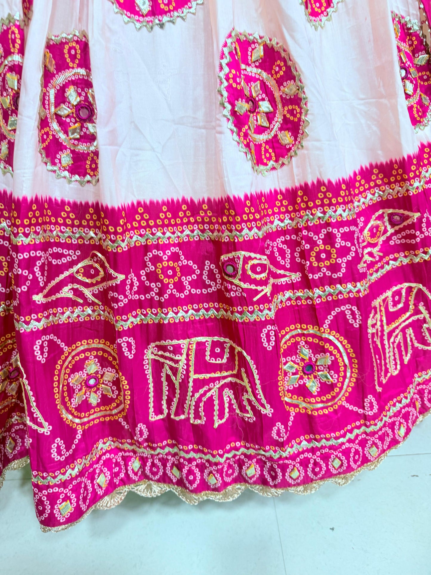 New Royal Traditional Bandhani Lehenga in Premium Gaji Silk Fabric
