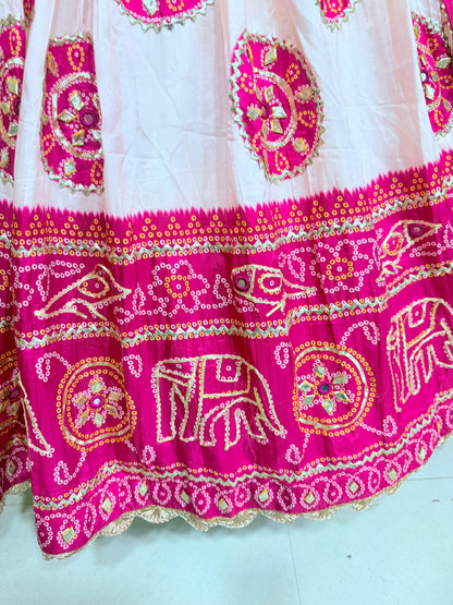 New Royal Traditional Bandhani Lehenga in Premium Gaji Silk Fabric