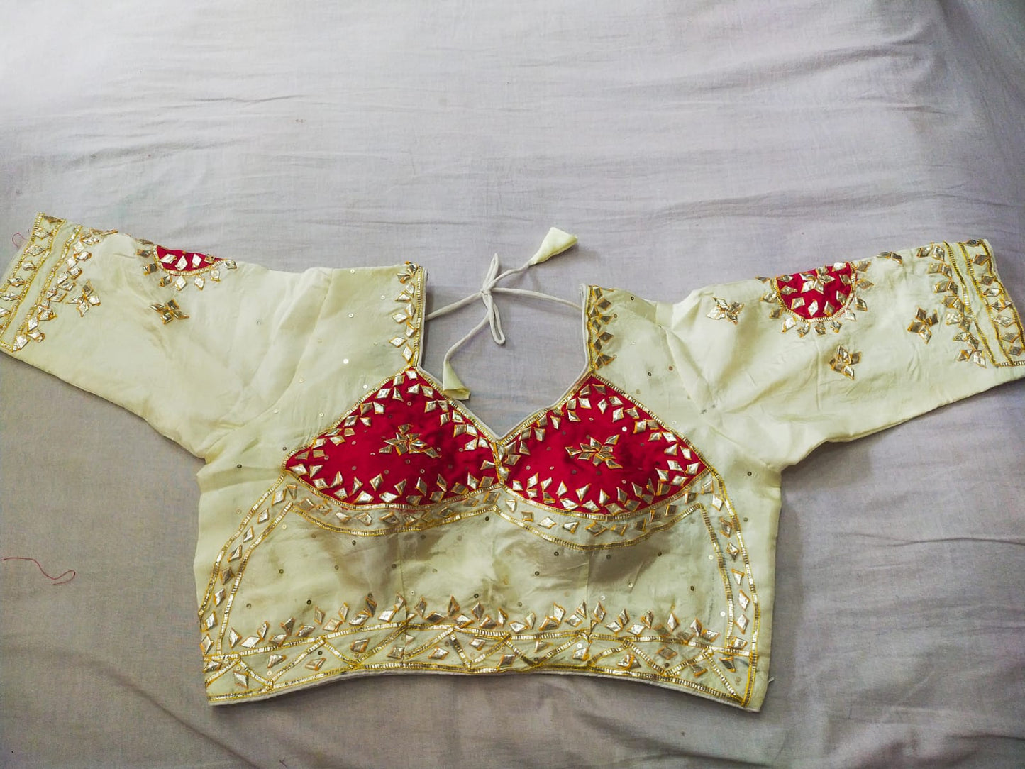 Gota Patti Glam HO Silk Designer Blouse (Aangi style) BY PCD