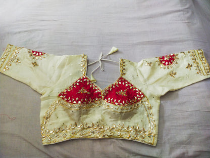 Gota Patti Glam HO Silk Designer Blouse (Aangi style) BY PCD