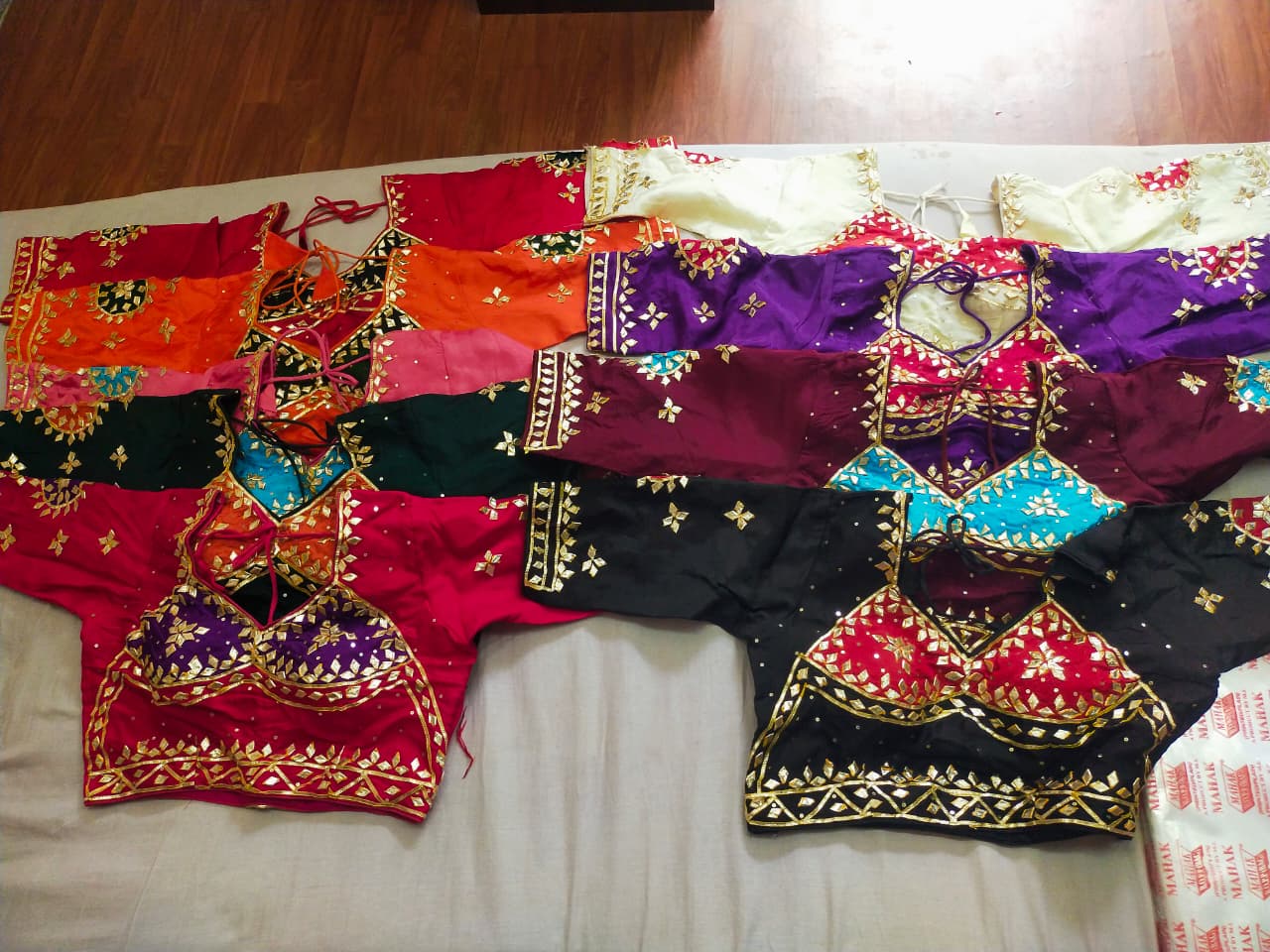 Gota Patti Glam HO Silk Designer Blouse (Aangi style) BY PCD