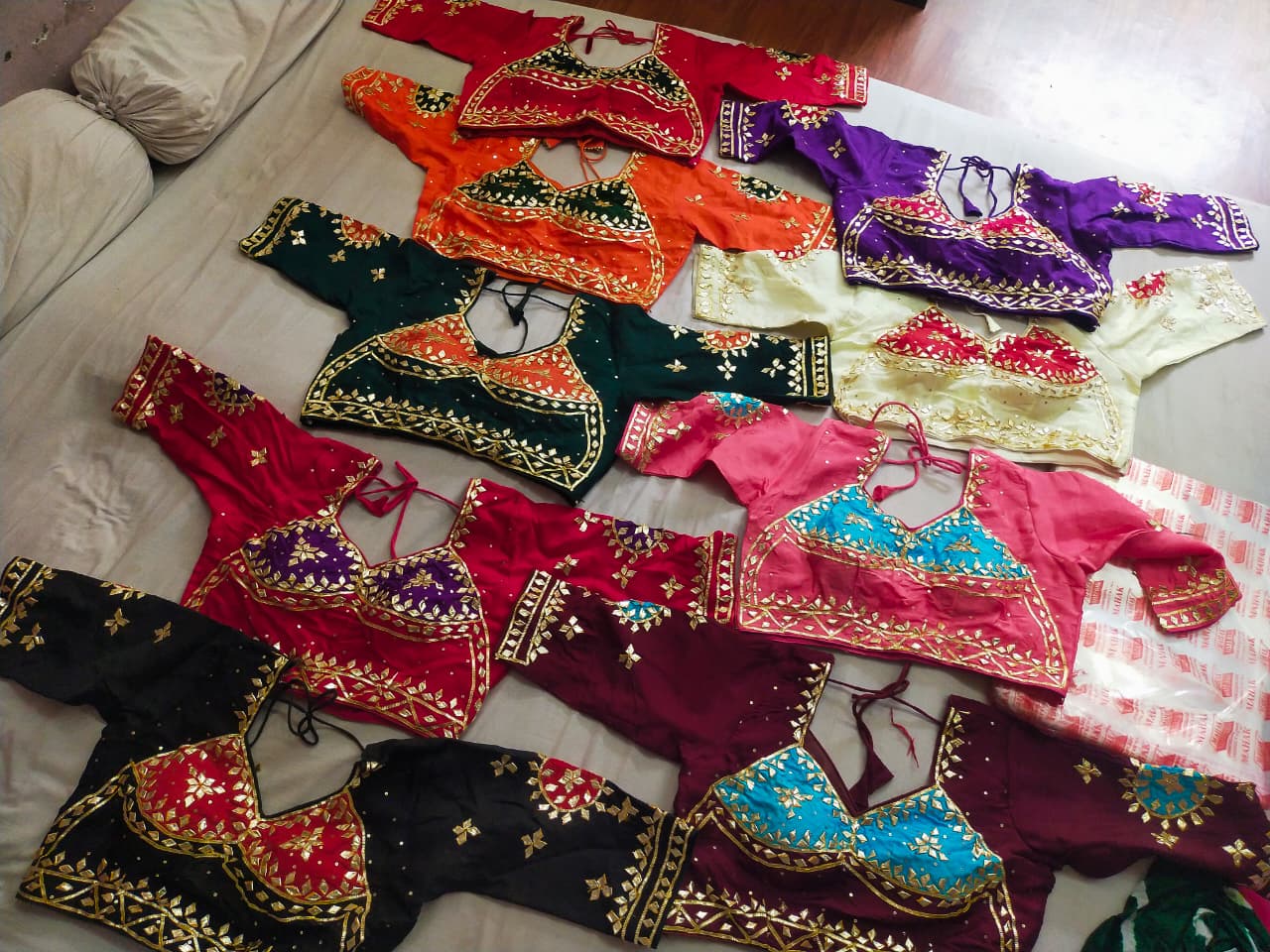 Gota Patti Glam HO Silk Designer Blouse (Aangi style) BY PCD