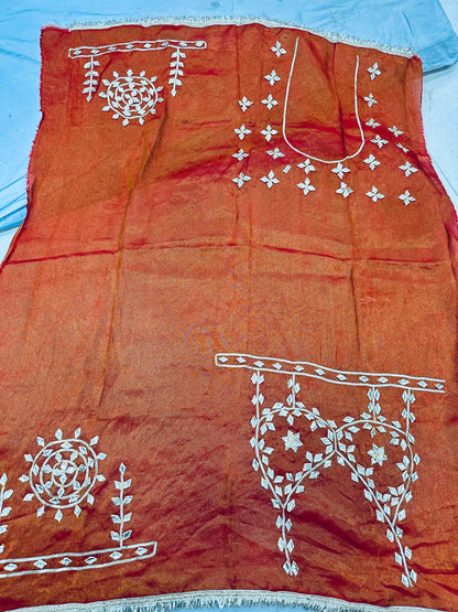 NEW AANGI STYLE BLOUSE WITH TISHU FABRIC SAREE BY PCD