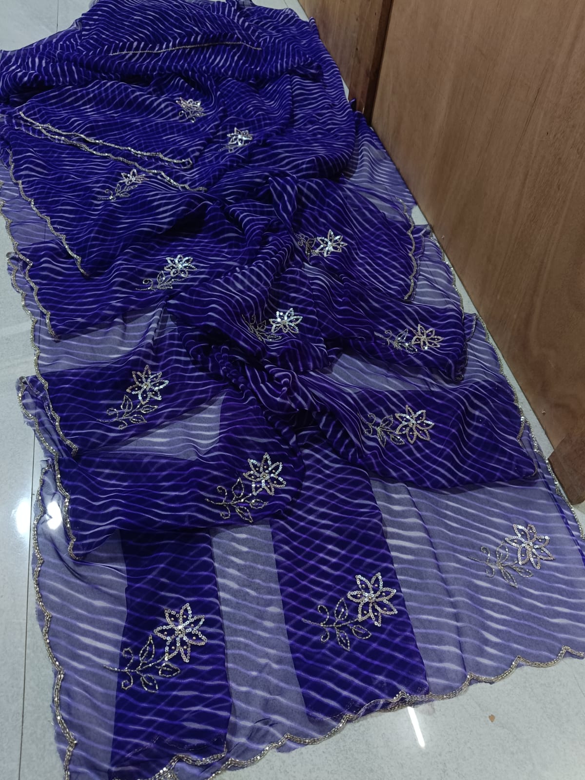 Traditional Georgette Leheriya Saree Collection BY PCD
