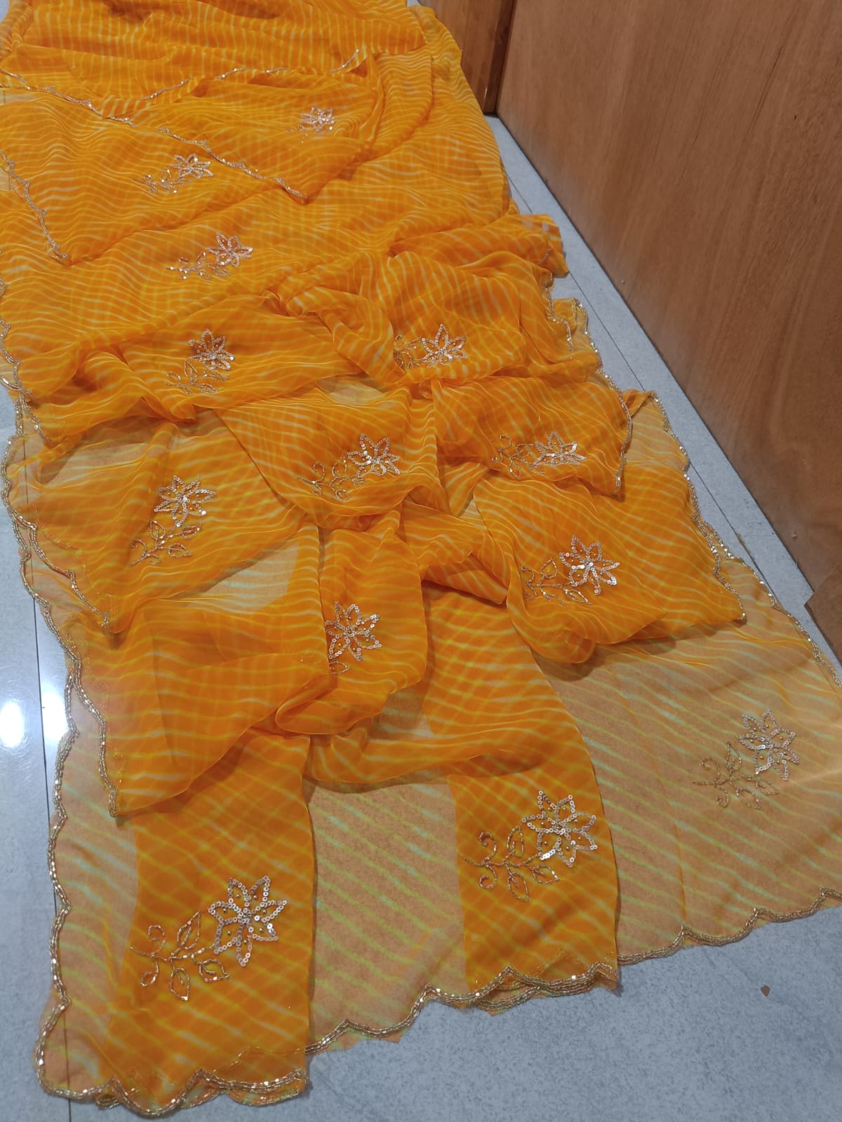 Traditional Georgette Leheriya Saree Collection BY PCD