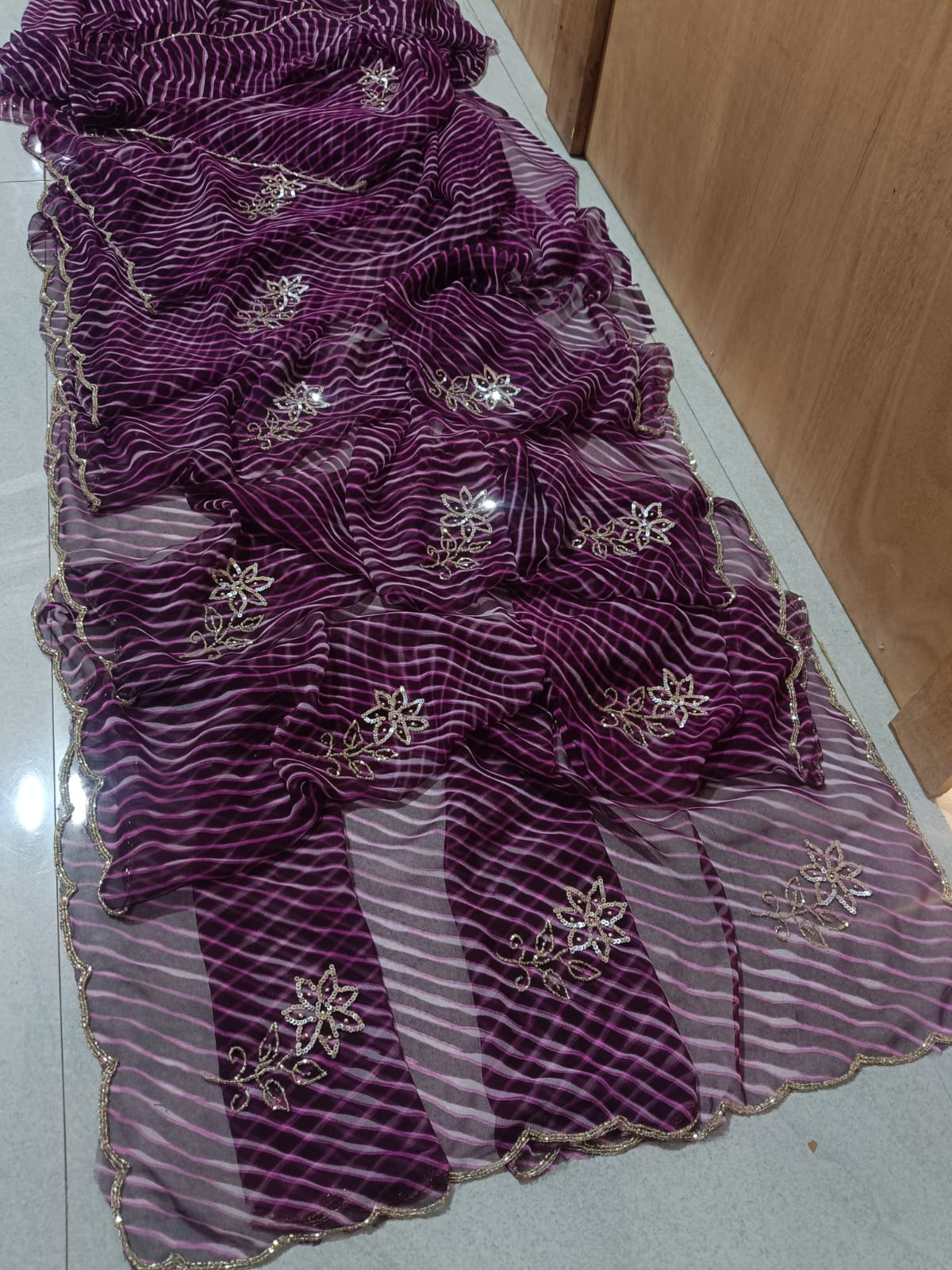 Traditional Georgette Leheriya Saree Collection BY PCD