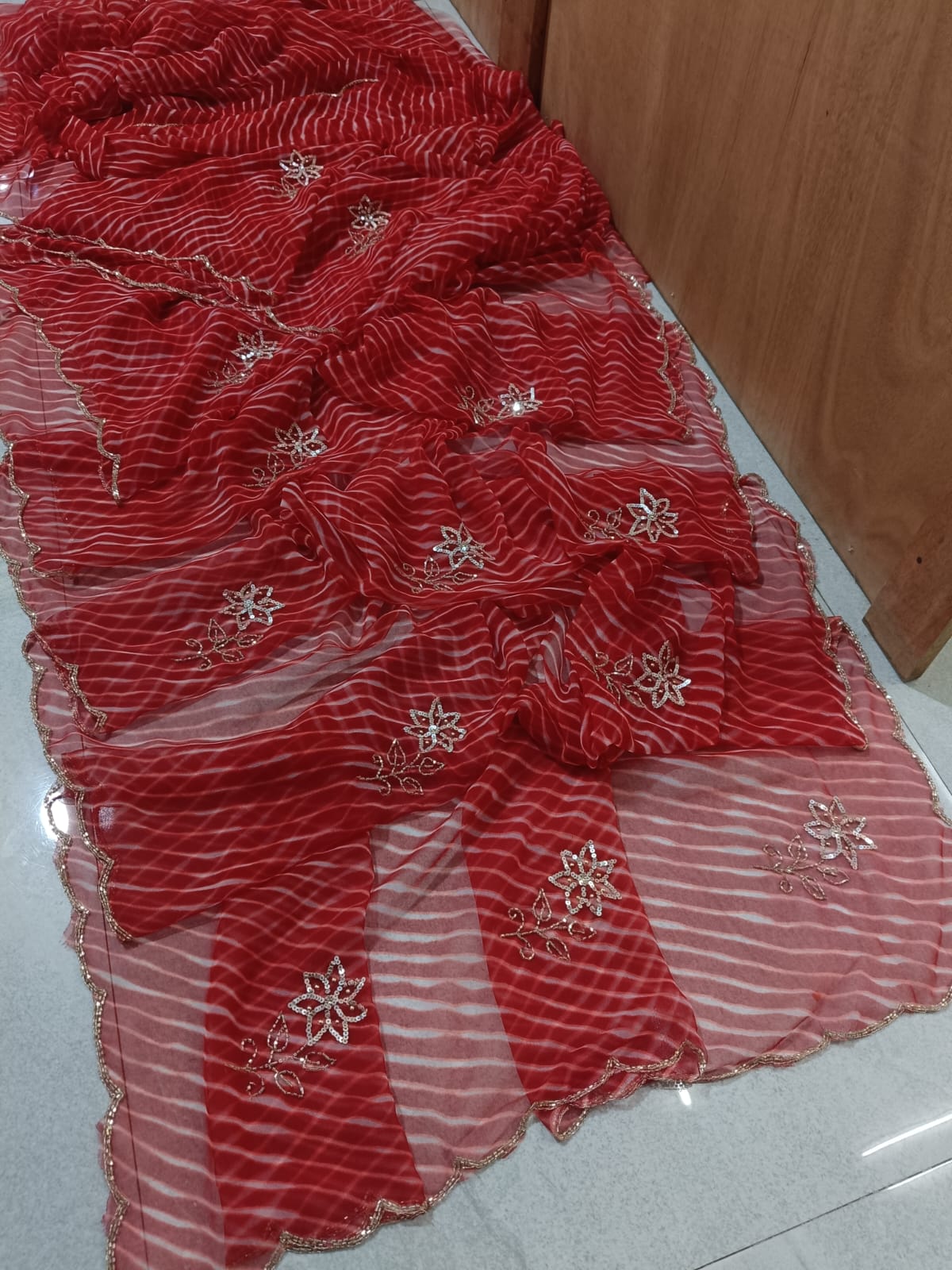 Traditional Georgette Leheriya Saree Collection BY PCD