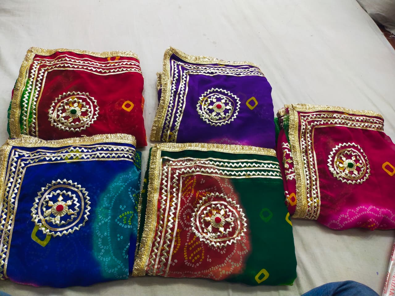 PCD Traditional Bandhani Style Georgette Saree Perfect Festive Collection