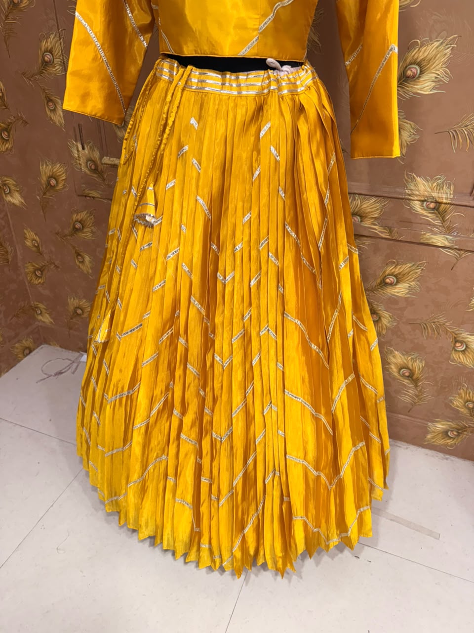 PCD New Pure H.O. Silk Festive Lehenga with Traditional Gota Work