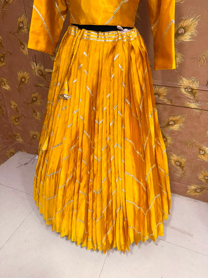 PCD New Pure H.O. Silk Festive Lehenga with Traditional Gota Work