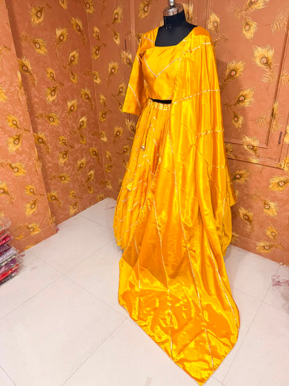 PCD New Pure H.O. Silk Festive Lehenga with Traditional Gota Work