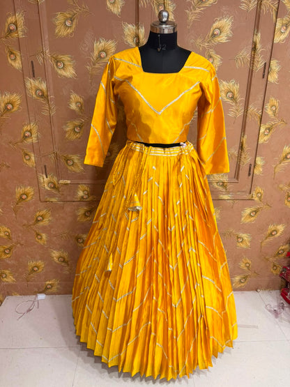 PCD New Pure H.O. Silk Festive Lehenga with Traditional Gota Work