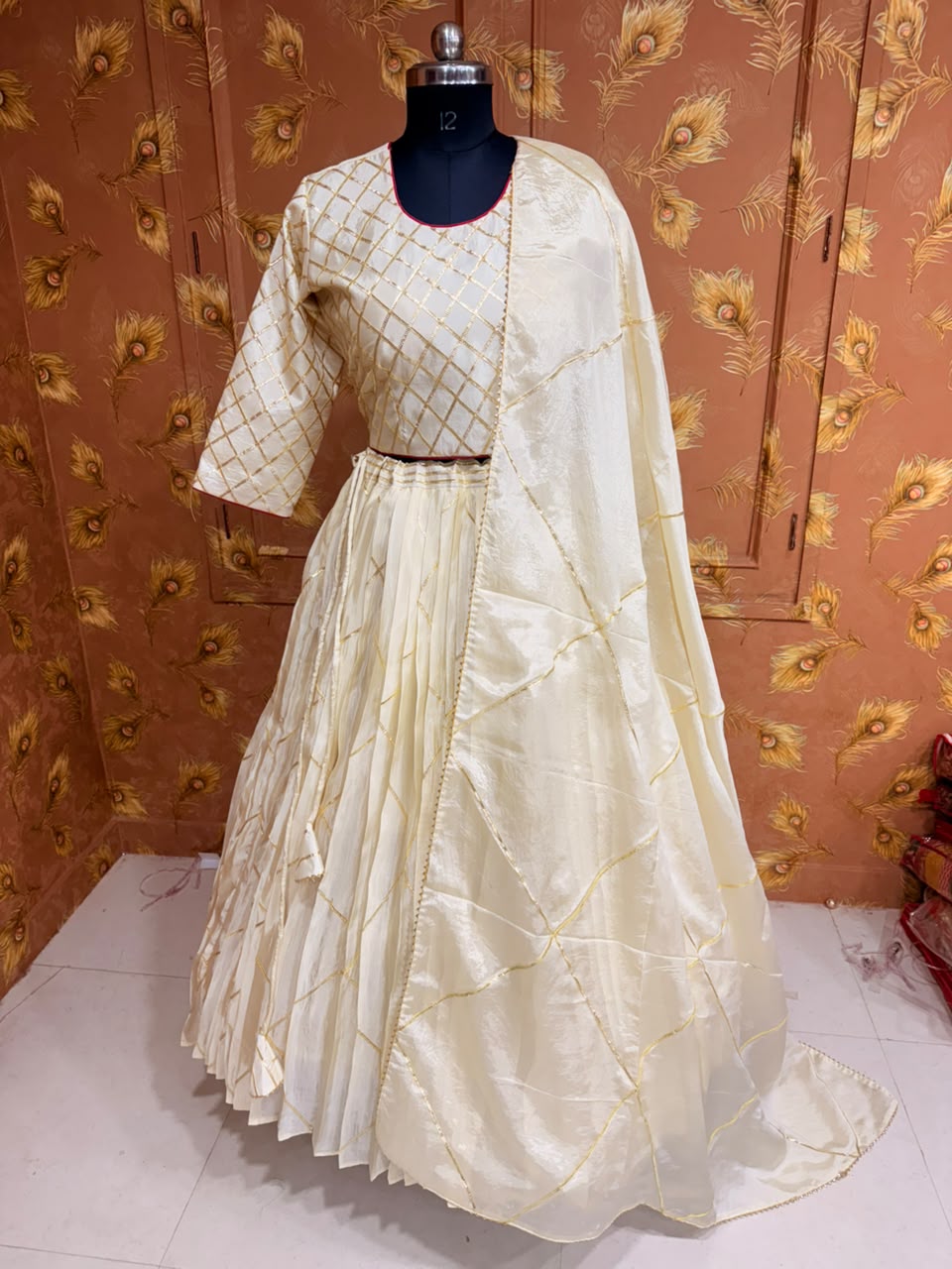 PCD New Pure H.O. Silk Festive Lehenga with Traditional Gota Work